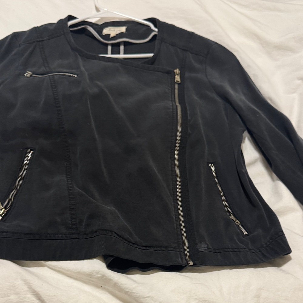 Lou & Grey Black Bomber Jacket